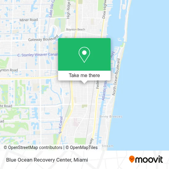 Blue Ocean Recovery Center map