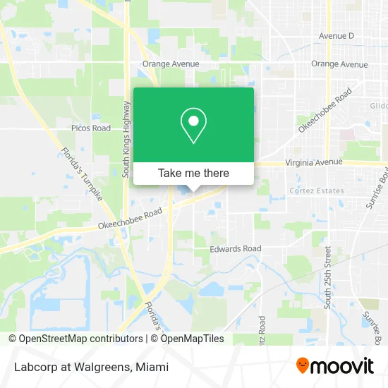Labcorp at Walgreens map