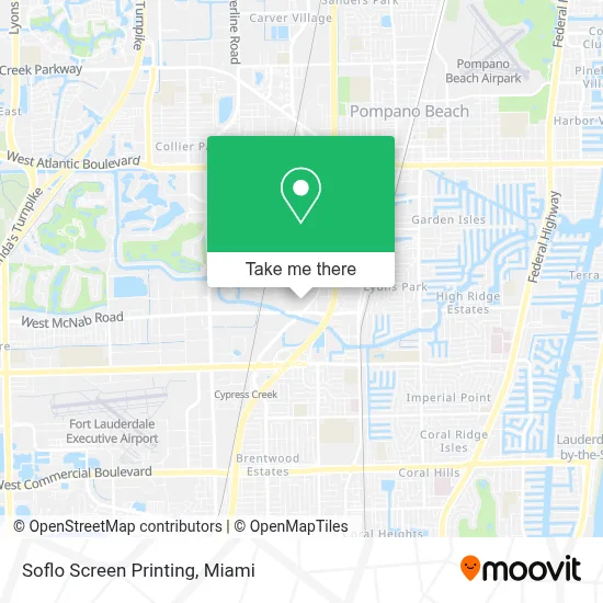 Soflo Screen Printing map