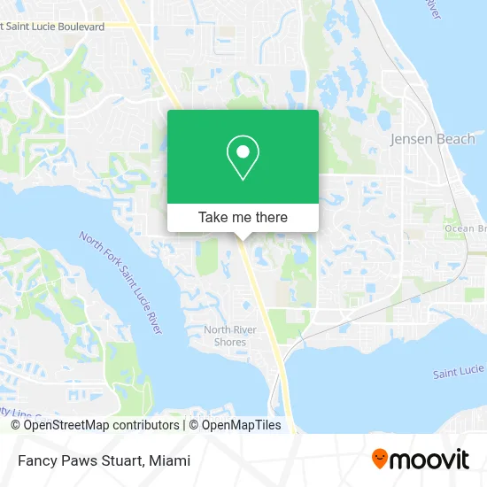 Fancy Paws Stuart map