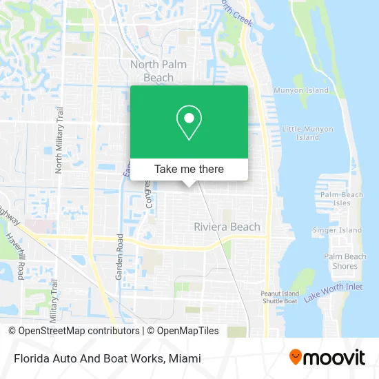 Florida Auto And Boat Works map