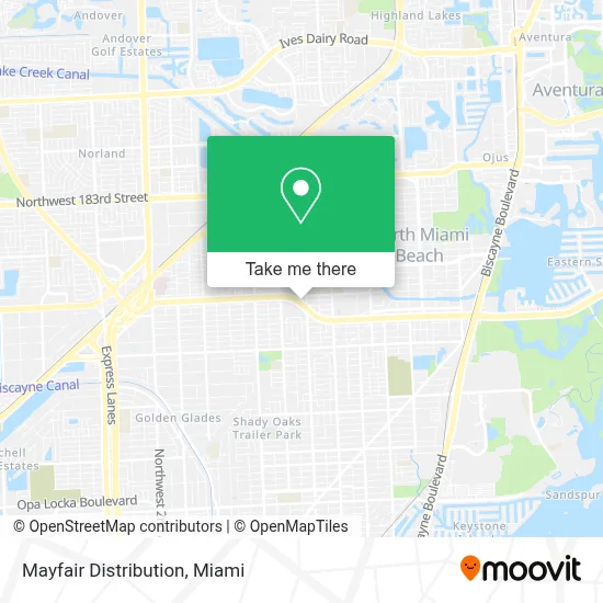 Mayfair Distribution map