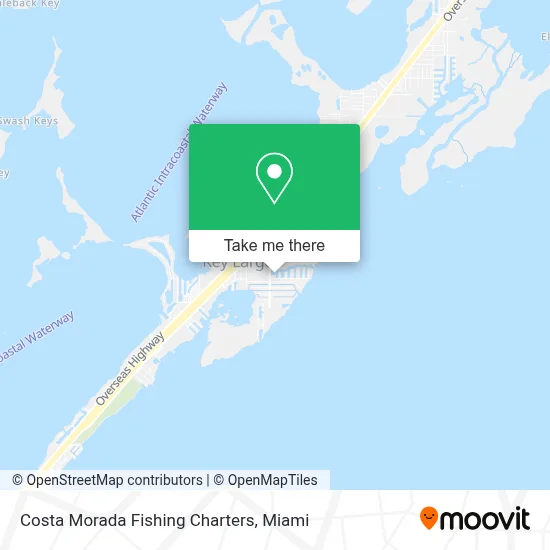 Costa Morada Fishing Charters map