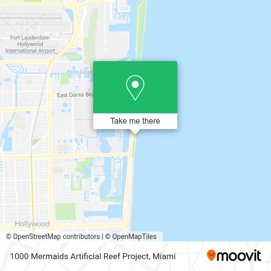 1000 Mermaids Artificial Reef Project map