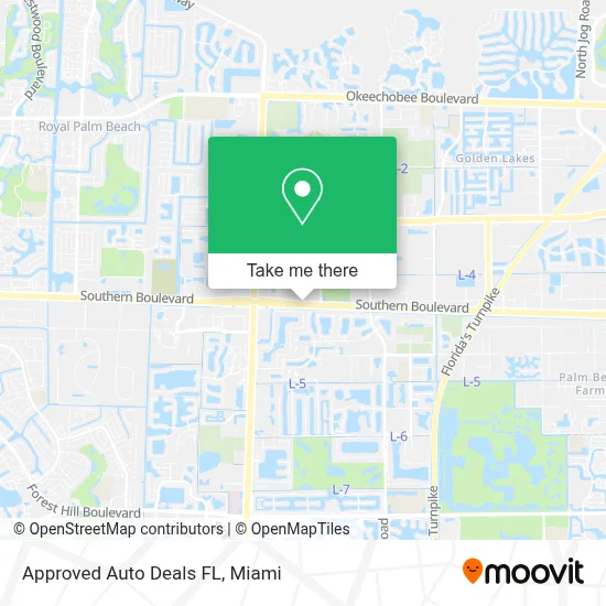 Approved Auto Deals FL map