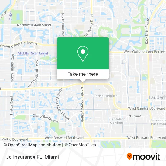 Jd Insurance FL map