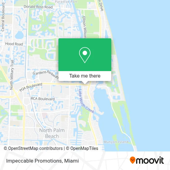 Impeccable Promotions map