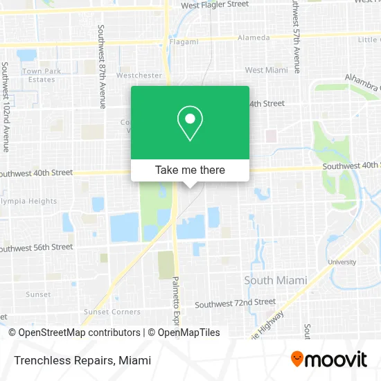 Trenchless Repairs map