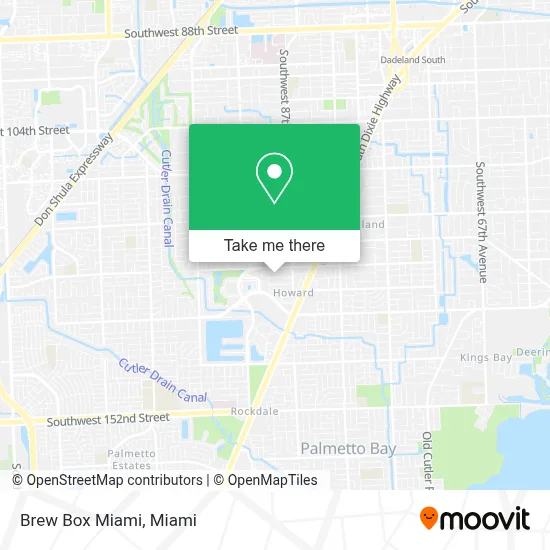 Brew Box Miami map
