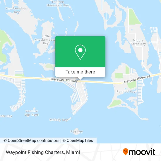 Waypoint Fishing Charters map