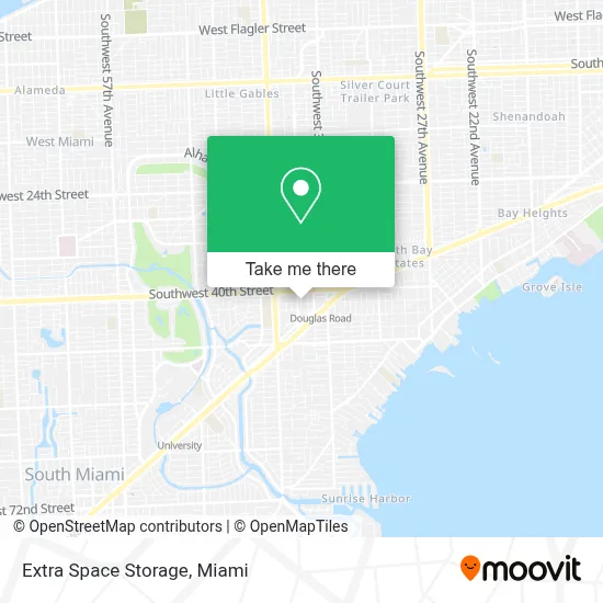 Extra Space Storage map