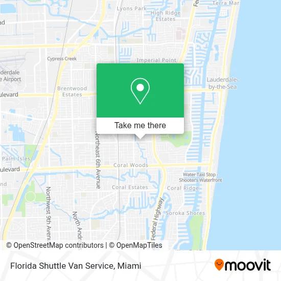 Florida Shuttle Van Service map