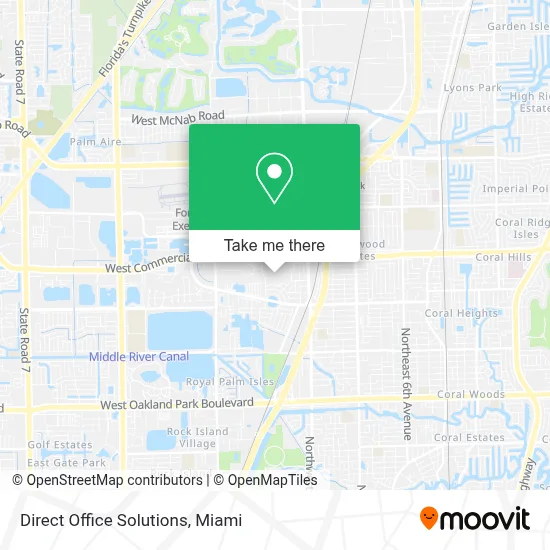 Direct Office Solutions map