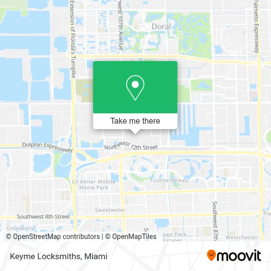 Keyme Locksmiths map