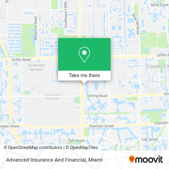 Advanced Insurance And Financial map