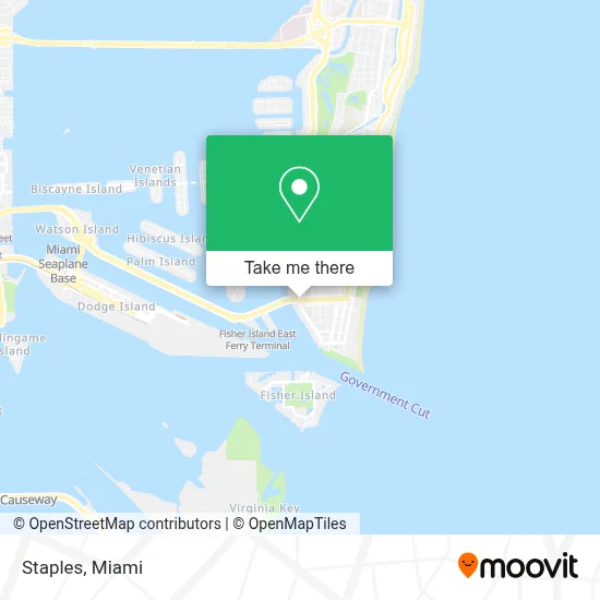 Staples map
