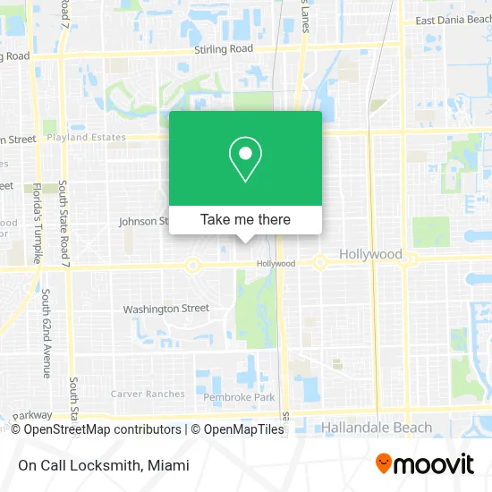 On Call Locksmith map