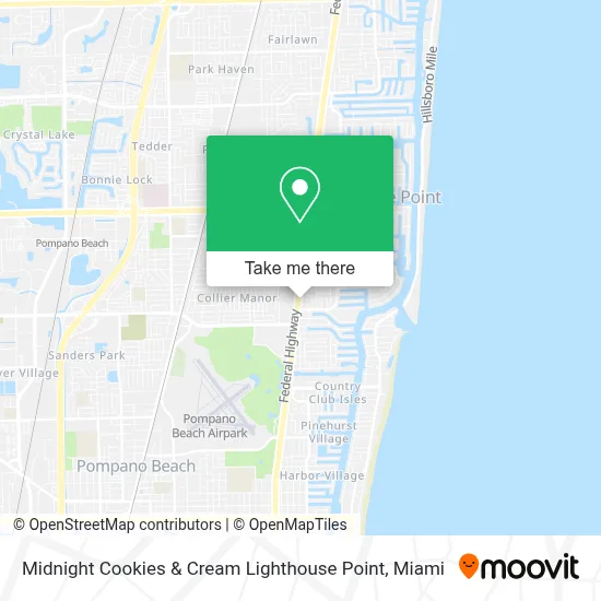 Midnight Cookies & Cream Lighthouse Point map