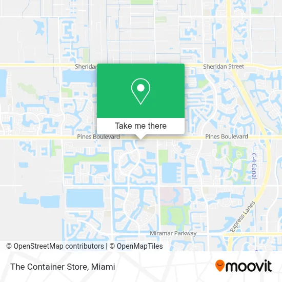 The Container Store map