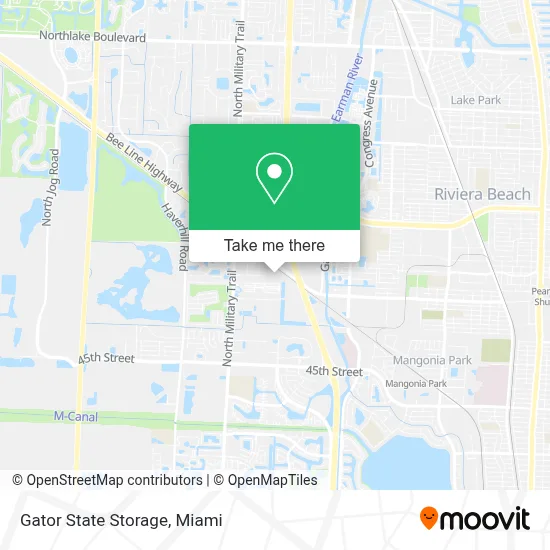 Gator State Storage map