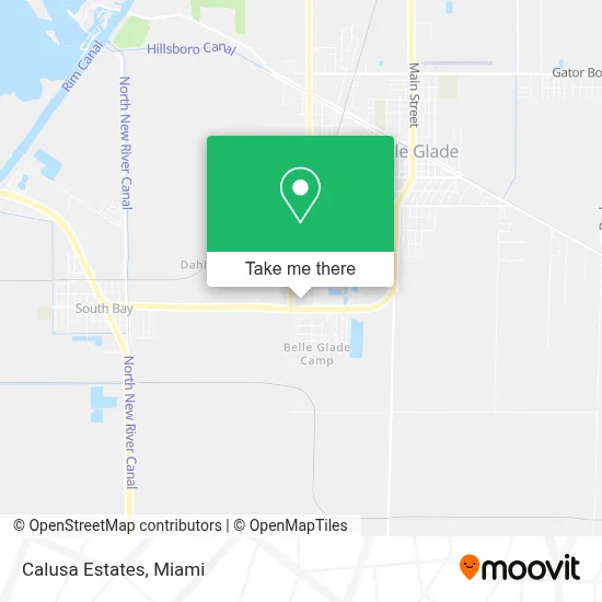 Calusa Estates map