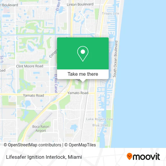 Lifesafer Ignition Interlock map