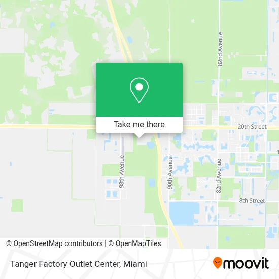 Tanger Factory Outlet Center map