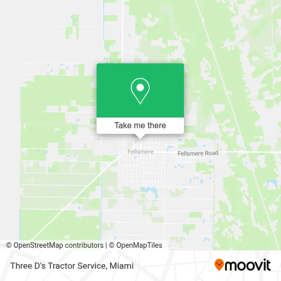 Three D's Tractor Service map