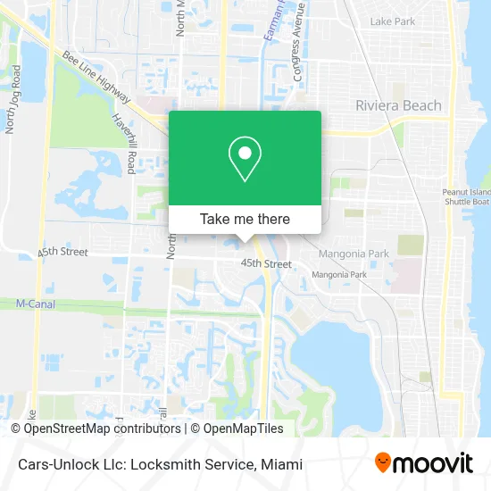 Cars-Unlock Llc: Locksmith Service map