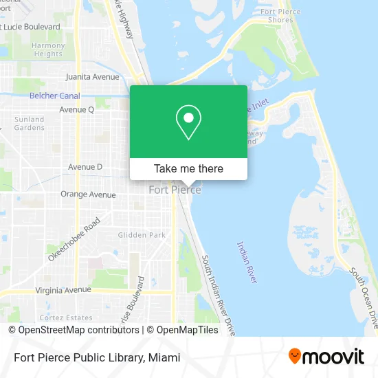 Fort Pierce Public Library map