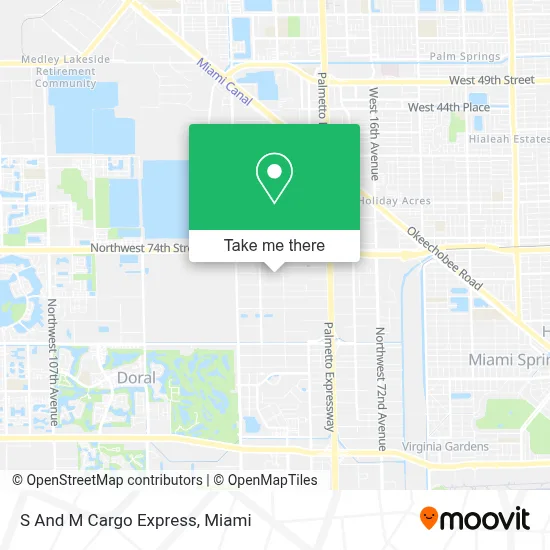 S And M Cargo Express map