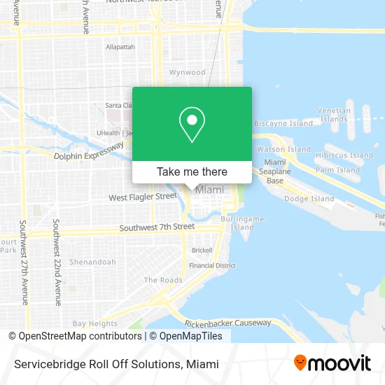 Servicebridge Roll Off Solutions map