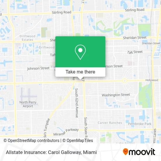 Allstate Insurance: Carol Galloway map
