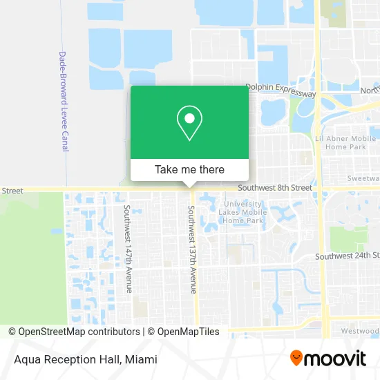 Aqua Reception Hall map