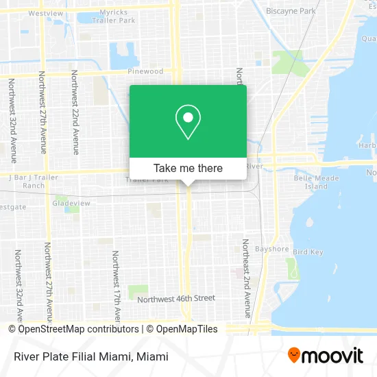 River Plate Filial Miami map