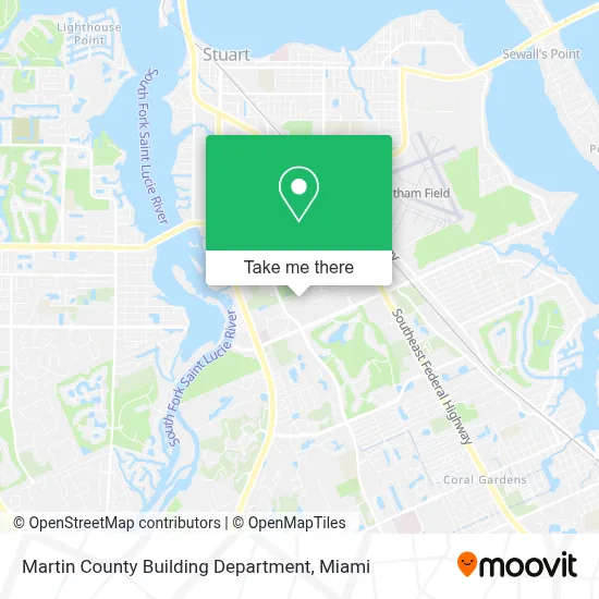 Martin County Building Department map