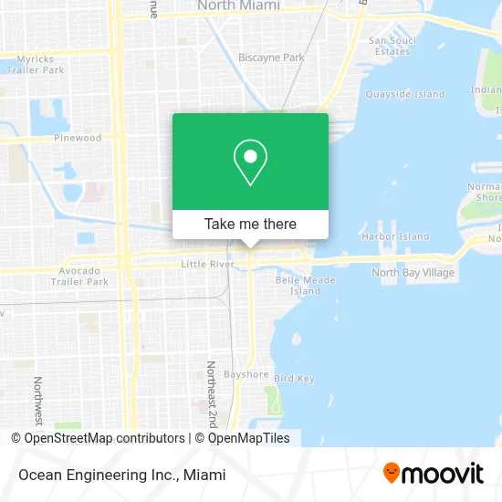 Ocean Engineering Inc. map