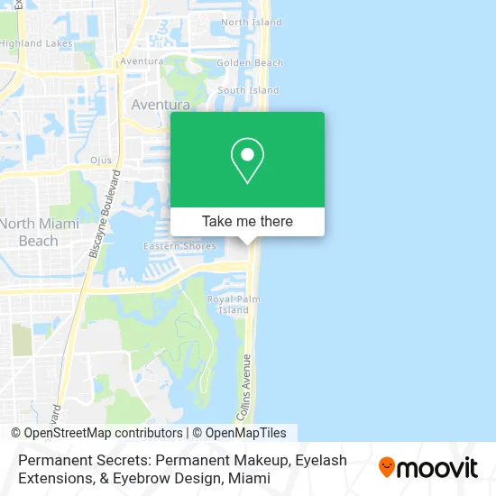 Permanent Secrets: Permanent Makeup, Eyelash Extensions, & Eyebrow Design map