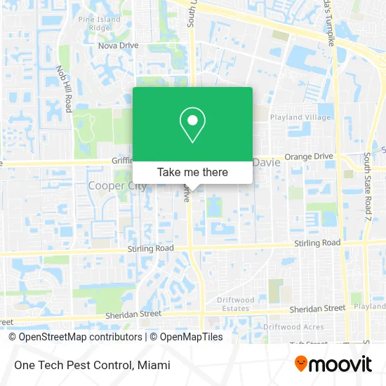 One Tech Pest Control map