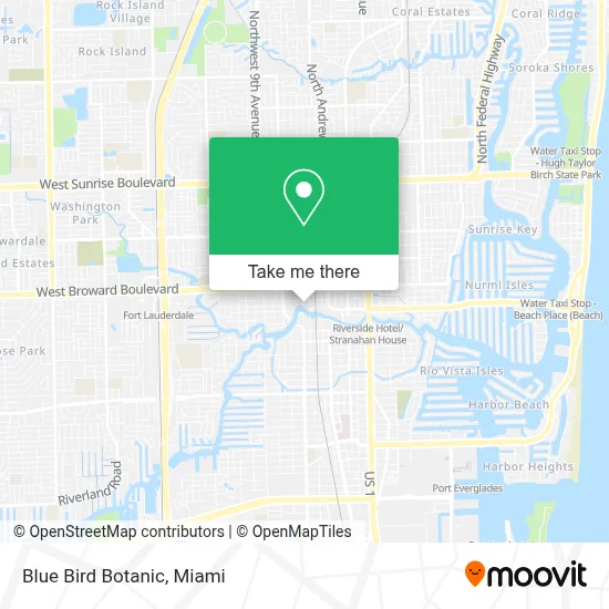 Blue Bird Botanic map