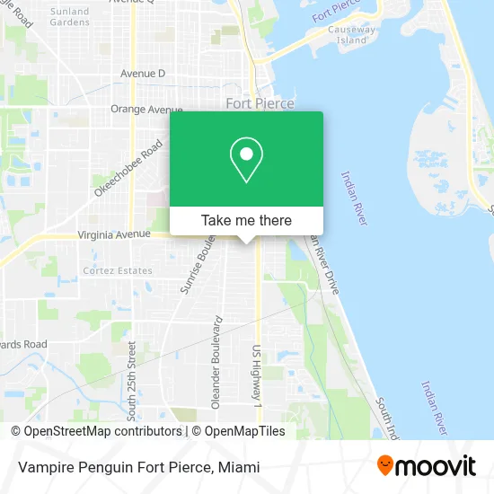Vampire Penguin Fort Pierce map