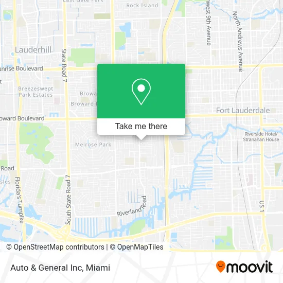 Auto & General Inc map