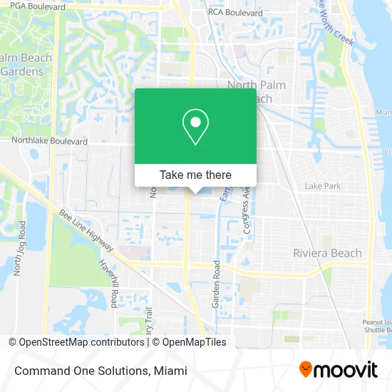 Command One Solutions map