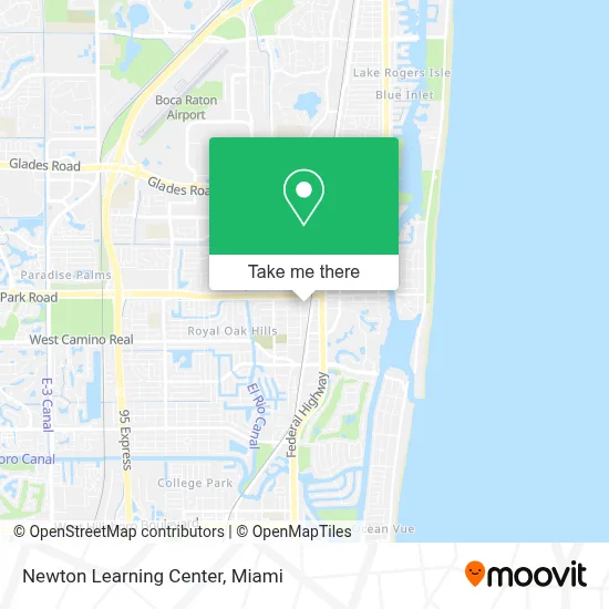 Newton Learning Center map