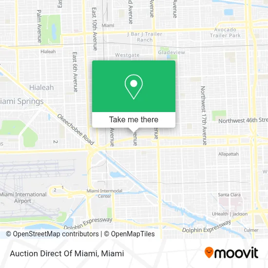 Auction Direct Of Miami map