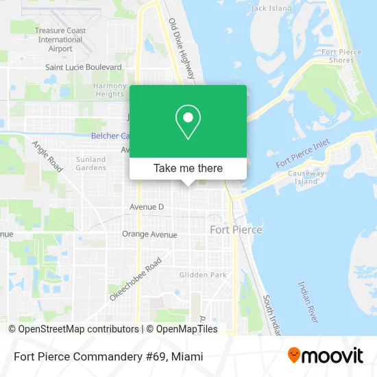 Fort Pierce Commandery #69 map