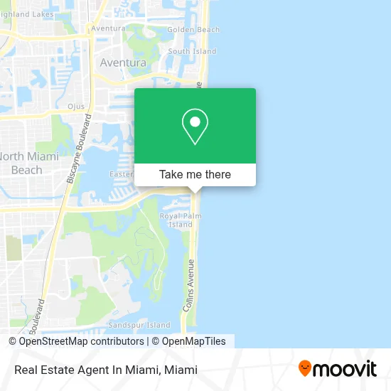Real Estate Agent In Miami map