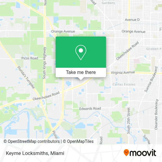 Keyme Locksmiths map