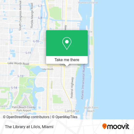 The Library at Lilo's map