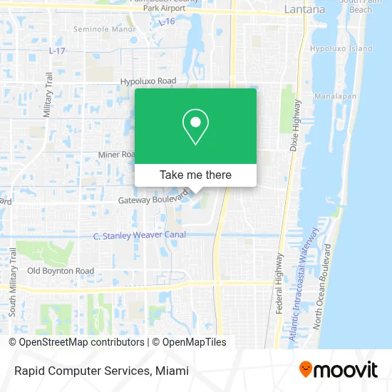 Rapid Computer Services map